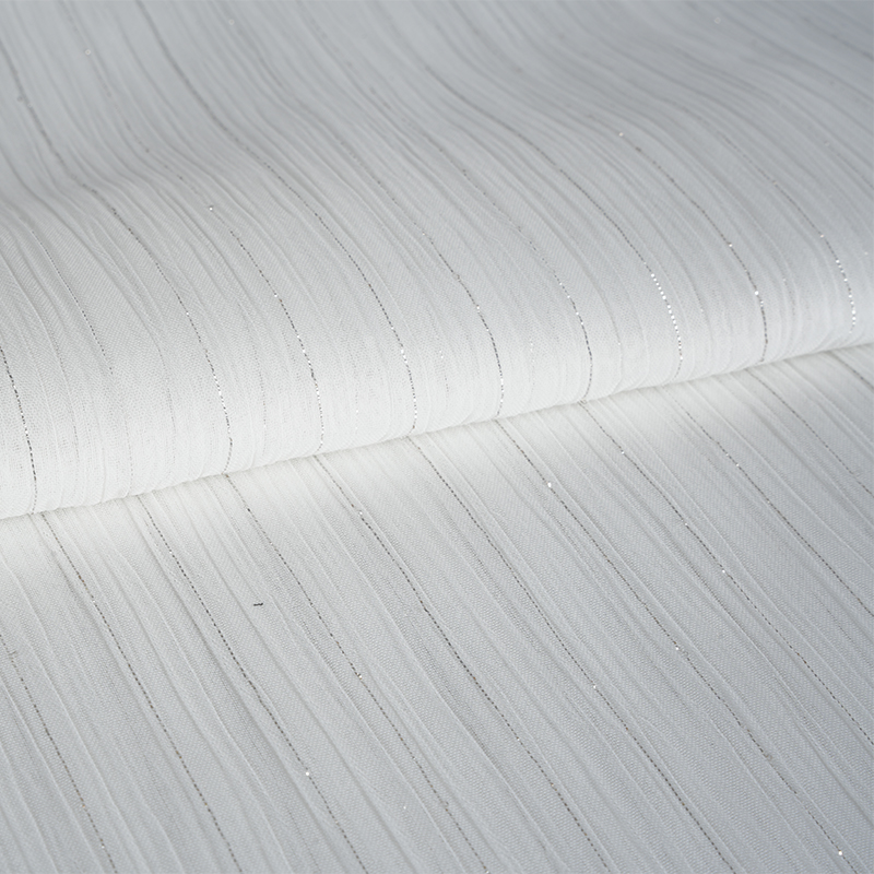 75D Silver Silk Chiffon Crepe