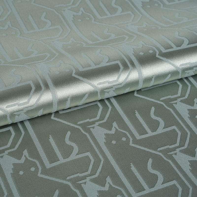 75D Stretch Satin Irregular Cat Heads