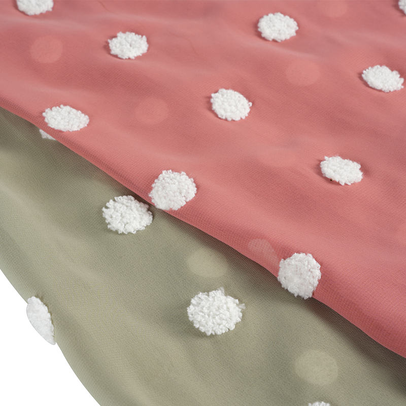 75d/18t Flat Chiffon na may telang nakaburda ng tuwalya