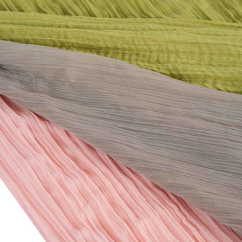 75d Chiffon Crepe Pleated na Tela