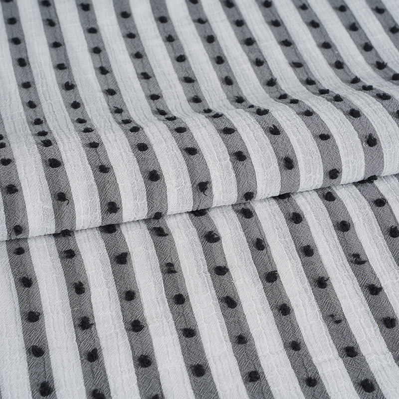 75D Cationic Nano Crepe Stripe Print na Tela