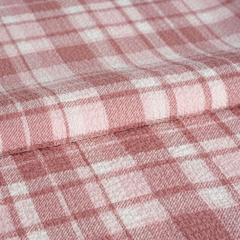 100D/150D na Tamang Grid Print na Tela