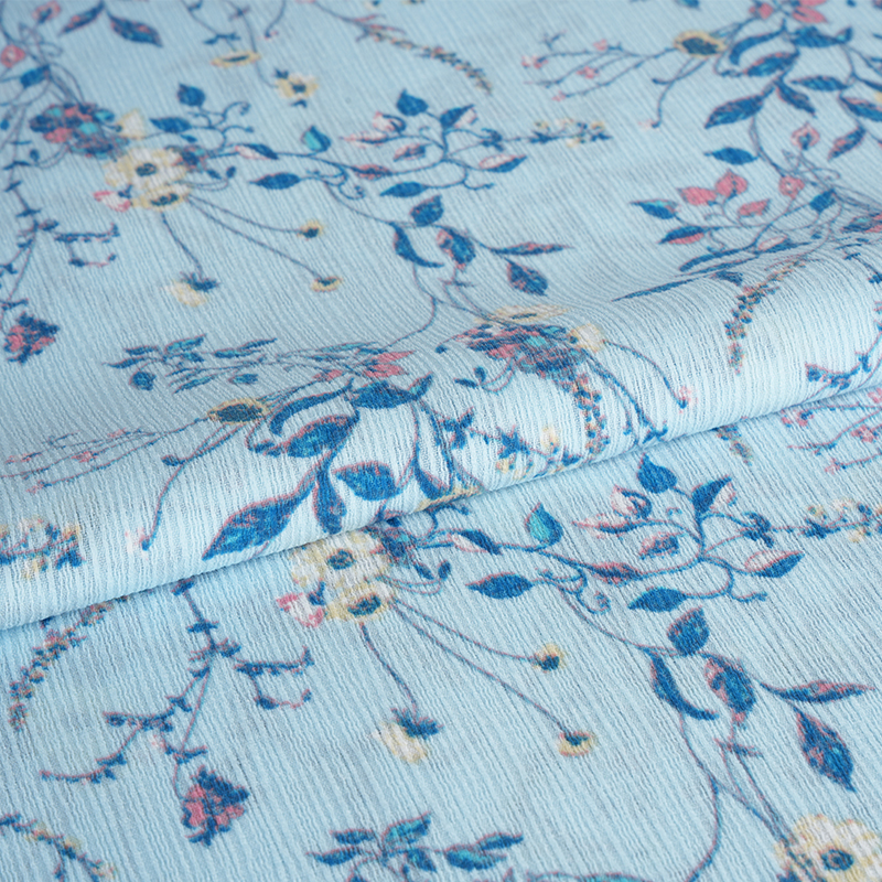 50*68 Composite Silk Bark Crinkle Hibiscus Flower Watermark na Tela