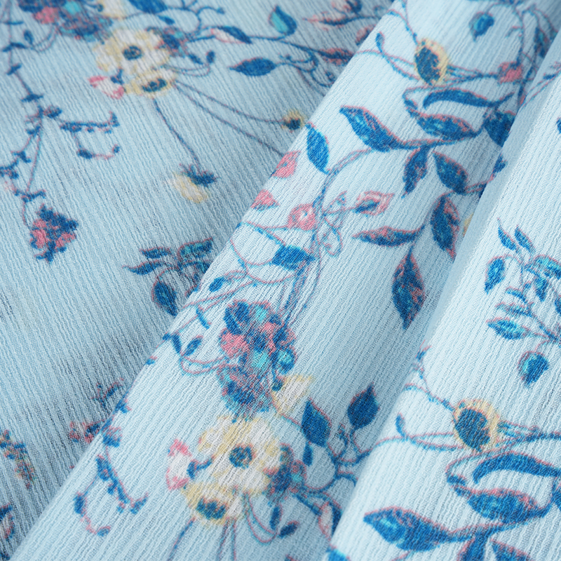 50*68 Composite Silk Bark Crinkle Hibiscus Flower Watermark na Tela