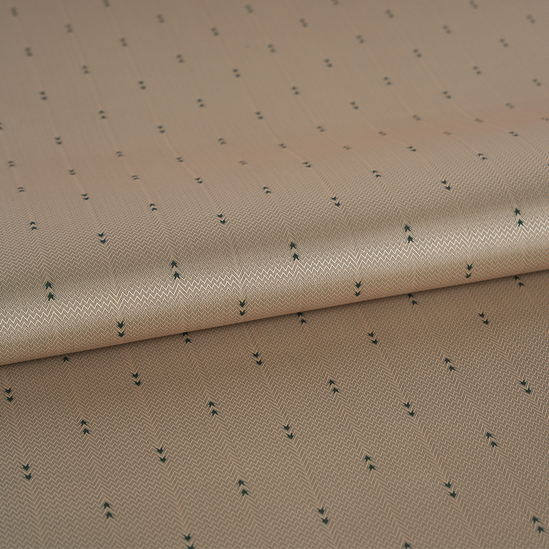 Polyester White Filament Corrugated Arrow Stripe Jacquard