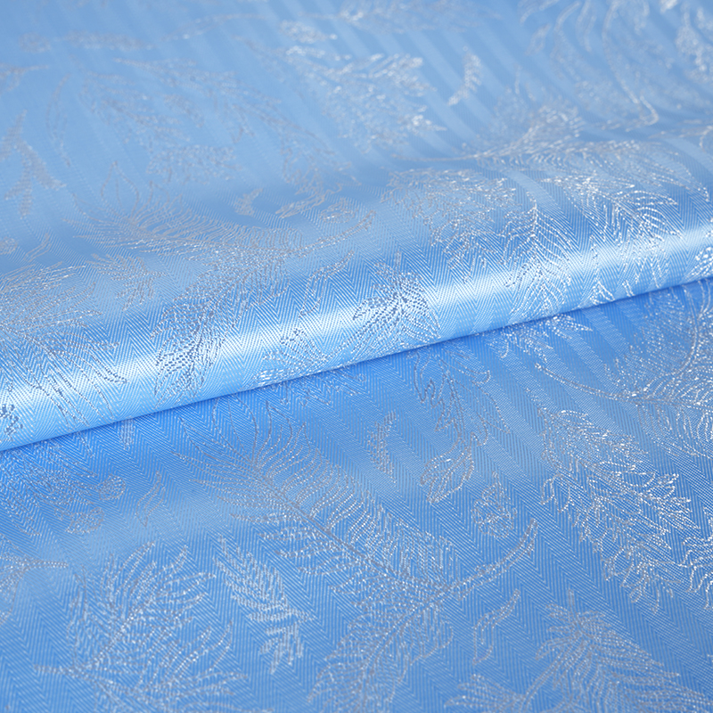 PV Red Shirt Leaf Jacquard Fabric