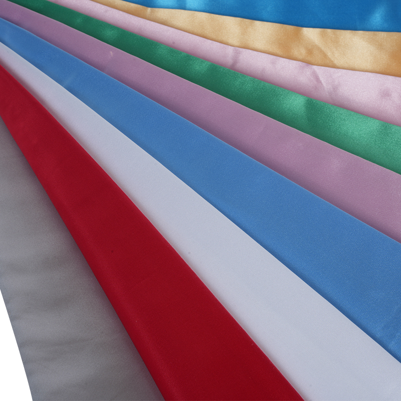 50/75 Makintab na Non-Twisted Satin + Manipis na Paddle sa Itaas na Tela