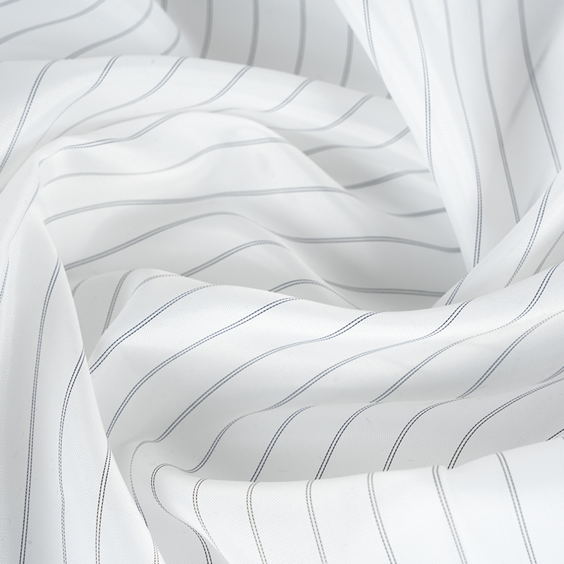 Classic Stripes Polyester Sleeve Lining Shirting Fabric para sa Mga Kasuotan