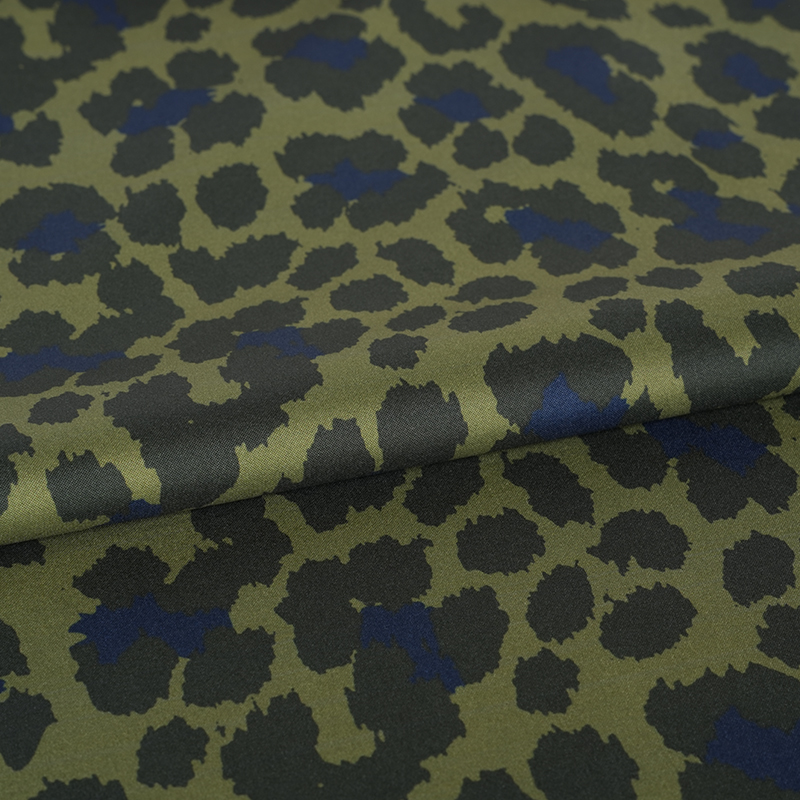 230T High Stretch Pongee Malaking Leopard Print na Tela