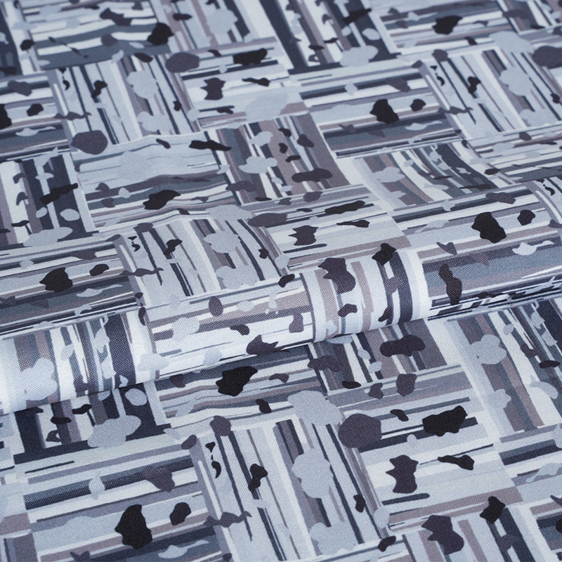 100D*40S Cool Silk Cotton Abstract Positive at Negative Block Digital Printing Fabric