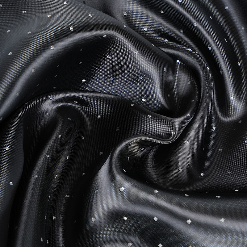 PV Satin Dot Jacquard Tela