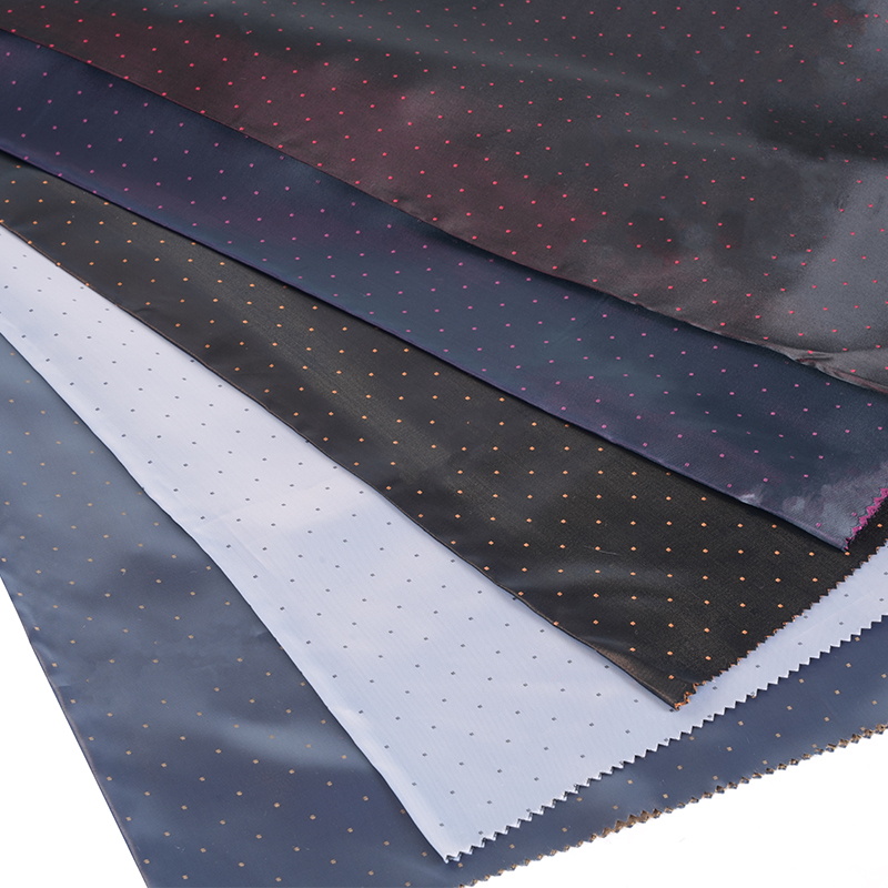PV Satin Dot Jacquard Tela